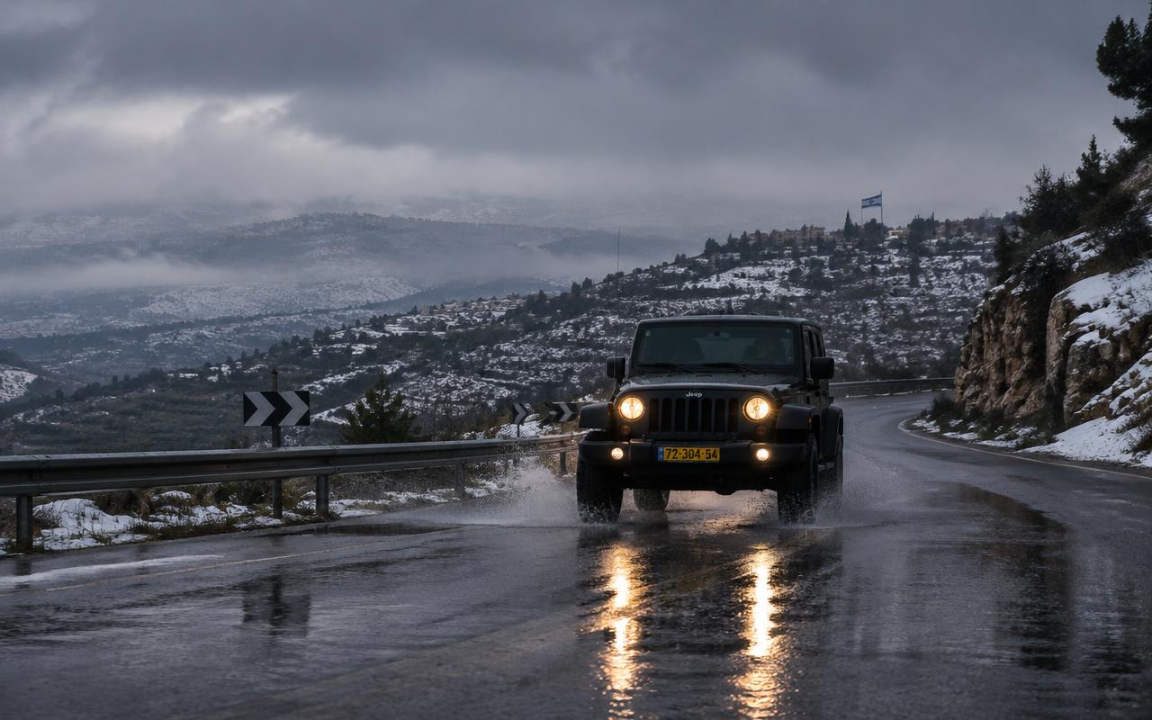 נהיגת 4x4 בחורף 2027: המדריך המלא לנהיגה בטוחה בג'יפים וברכבי שטח בכבישים רטובים